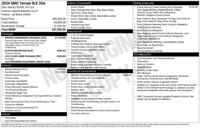 Used 2024 GMC Terrain SLE w/ Driver Convenience Package AWD/4WD image 7