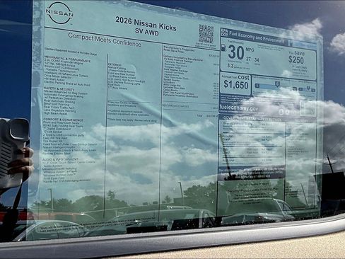 New 2026 Nissan Kicks SV w/ SV Premium Package AWD/4WD image 14