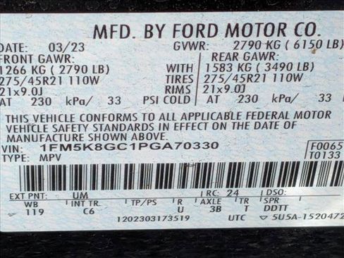 Used 2023 Ford Explorer ST w/ Equipment Group 401A image 15