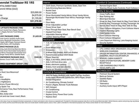 Certified 2021 Chevrolet TrailBlazer RS w/ Sun and Liftgate Package image 3