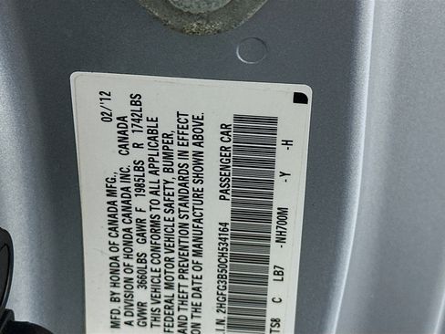 Used 2012 Honda Civic LX image 12