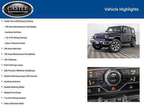 Used 2022 Jeep Wrangler Unlimited Sahara w/ LED Lighting Group AWD/4WD image 8