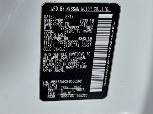 Used 2014 INFINITI QX80 2WD w/ Deluxe Touring Package image 46