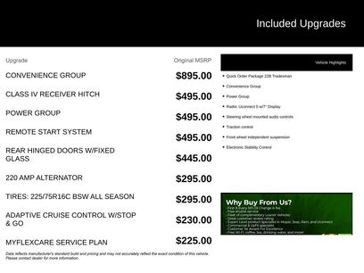 New 2026 RAM ProMaster 1500 w/ Convenience Group