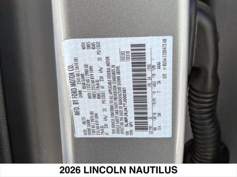New 2026 Lincoln Nautilus Premier image 15