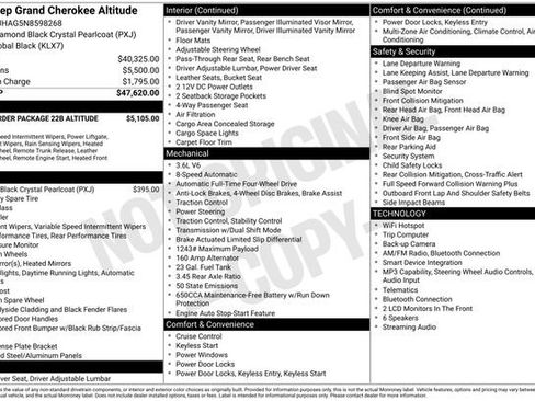 Used 2022 Jeep Grand Cherokee Altitude AWD/4WD image 4