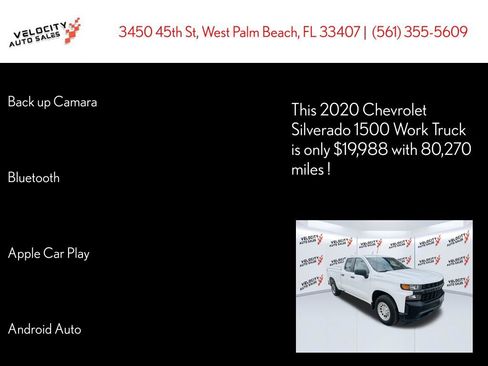Used 2020 Chevrolet Silverado 1500 W/T w/ WT Convenience Package RWD image 24