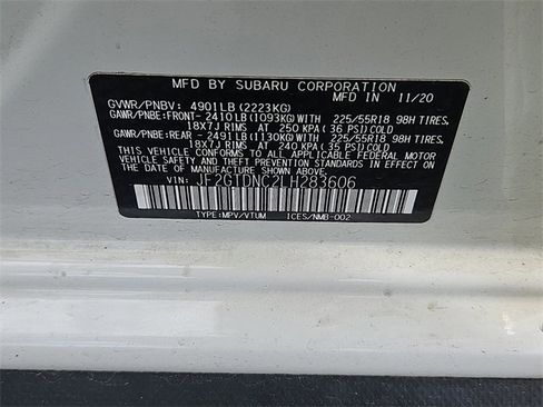 Used 2020 Subaru Crosstrek Hybrid w/ Moonroof Package w/Navigation image 14