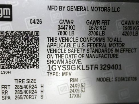 Used 2026 Cadillac Escalade Platinum Sport w/ LPO, ONYX Package AWD/4WD image 57