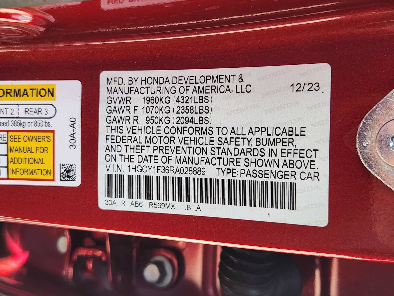 Used 2024 Honda Accord EX image 33