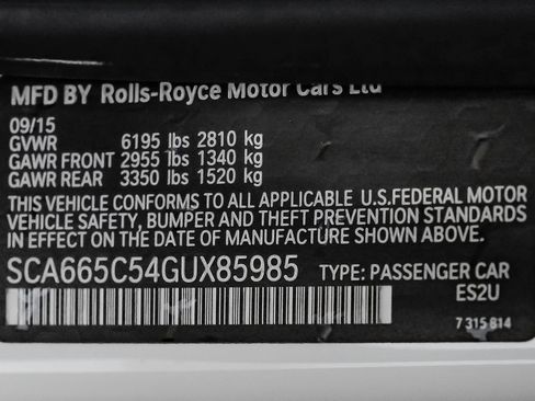 Used 2016 Rolls-Royce Wraith RWD image 50