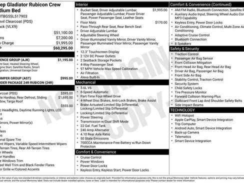 Used 2025 Jeep Gladiator Rubicon w/ Convenience Group AWD/4WD image 27