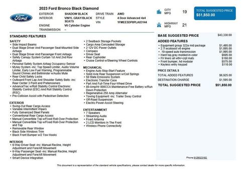 Used 2023 Ford Bronco Black Diamond image 46