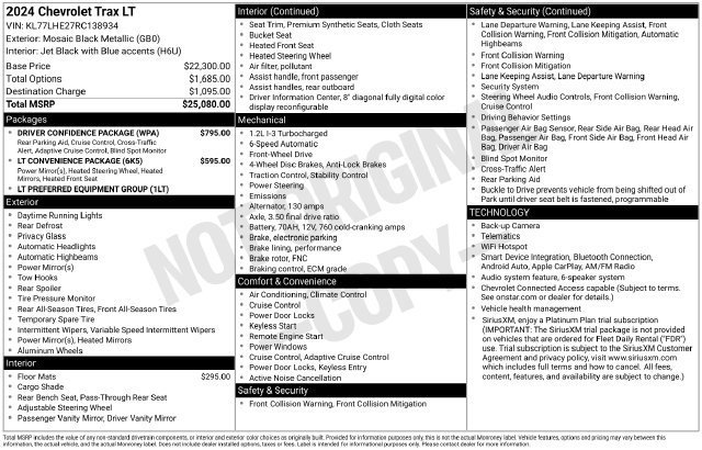 Used 2024 Chevrolet Trax LT w/ Driver Confidence Package FWD image 4