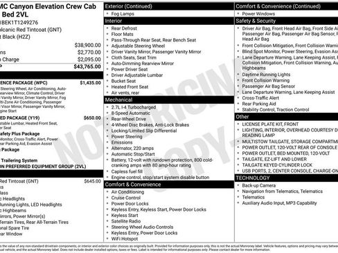 New 2026 GMC Canyon Elevation w/ Convenience Package RWD image 6