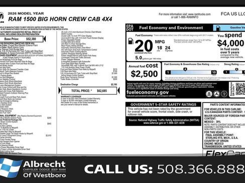 New 2026 RAM 1500 Big Horn AWD/4WD image 33