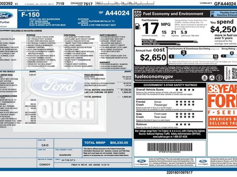 Used 2016 Ford F150 Lariat w/ Equipment Group 502A Luxury AWD/4WD image 2