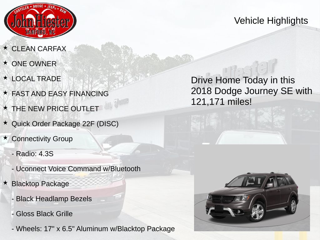 Used 2018 Dodge Journey SE w/ Popular Equipment Group FWD image 3