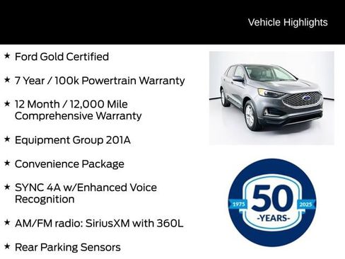 Certified 2024 Ford Edge SEL w/ Convenience Package image 6