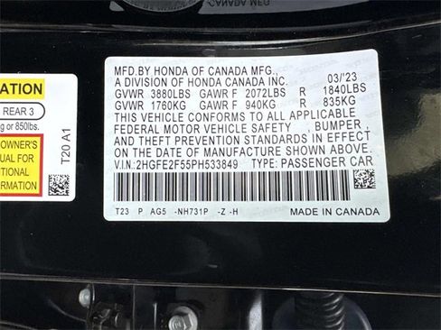 Used 2023 Honda Civic Sport image 31