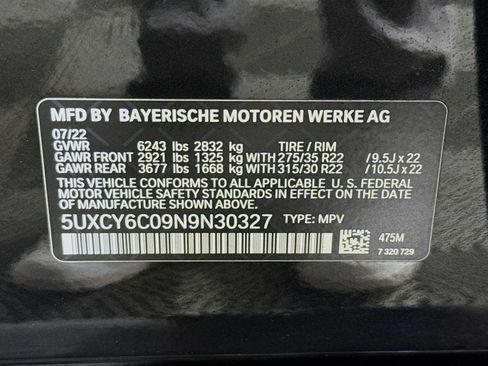 Used 2022 BMW X6 xDrive40i w/ M Sport Package AWD/4WD image 29