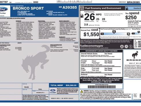 Used 2021 Ford Bronco Sport Big Bend AWD/4WD image 6