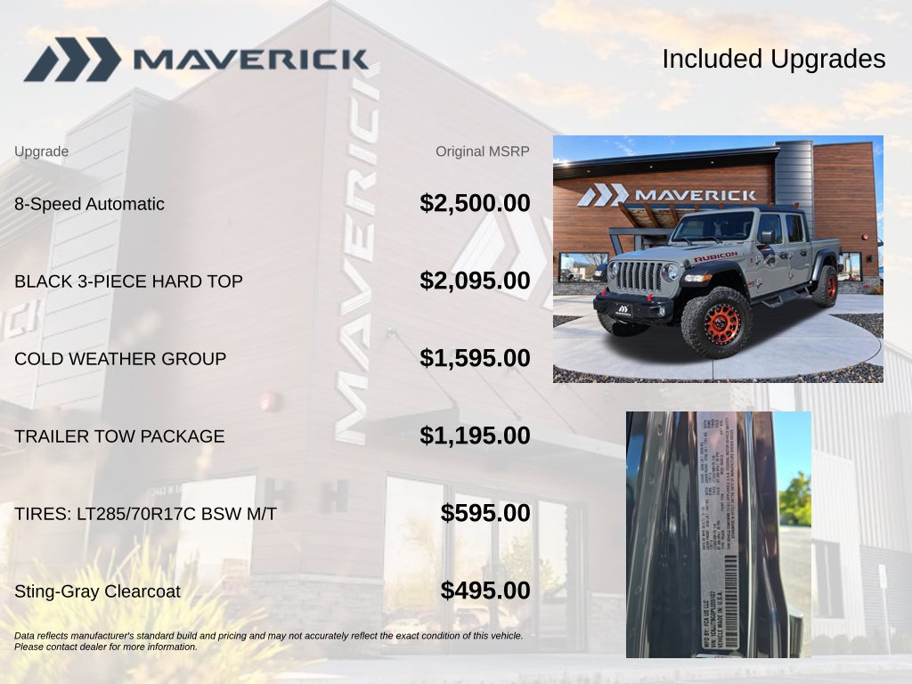 Used 2023 Jeep Gladiator Rubicon w/ Cold Weather Group AWD/4WD image 8