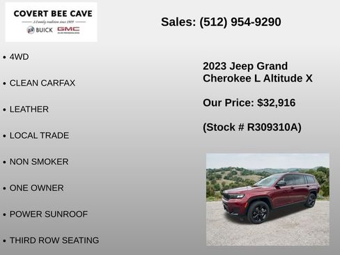 Used 2023 Jeep Grand Cherokee L Altitude AWD/4WD image 6