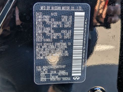 Used 2023 INFINITI QX80 Luxe w/ Cargo Package image 44