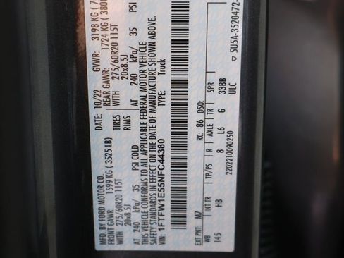 Used 2022 Ford F150 Lariat w/ Equipment Group 502A High AWD/4WD image 45