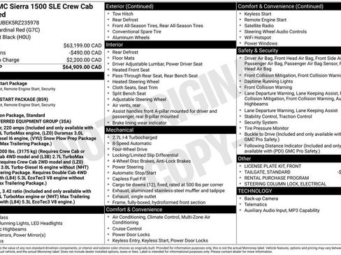 Used 2024 GMC Sierra 1500 SLE AWD/4WD image 38