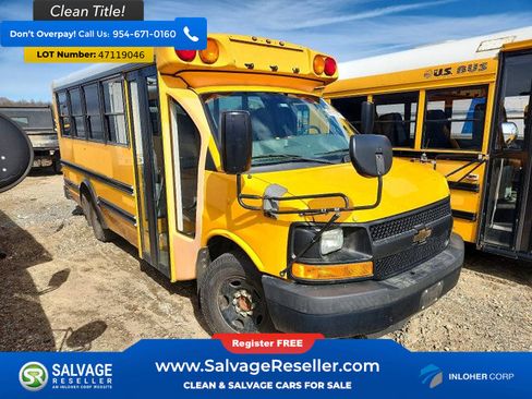 Used 2013 Chevrolet Express 3500 w/ School Bus Package RWD image 1