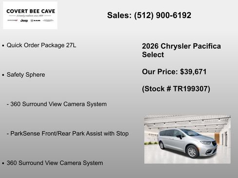 New 2026 Chrysler Pacifica Select FWD image 7