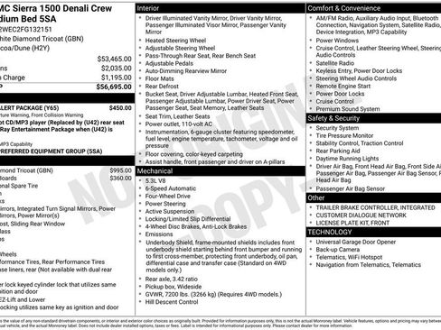 Used 2015 GMC Sierra 1500 Denali w/ Driver Alert Package image 2