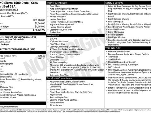 Used 2024 GMC Sierra 1500 Denali AWD/4WD image 2