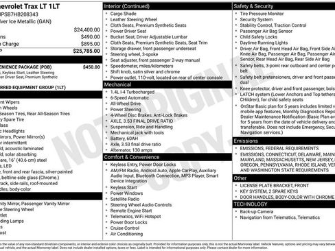 Used 2017 Chevrolet Trax LT w/ LT Convenience Package image 5