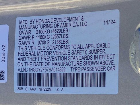 Certified 2025 Honda Accord Sport image 47
