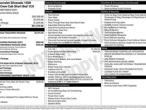 Used 2021 Chevrolet Silverado 1500 Custom w/ Custom Max Trailering Package AWD/4WD image 24