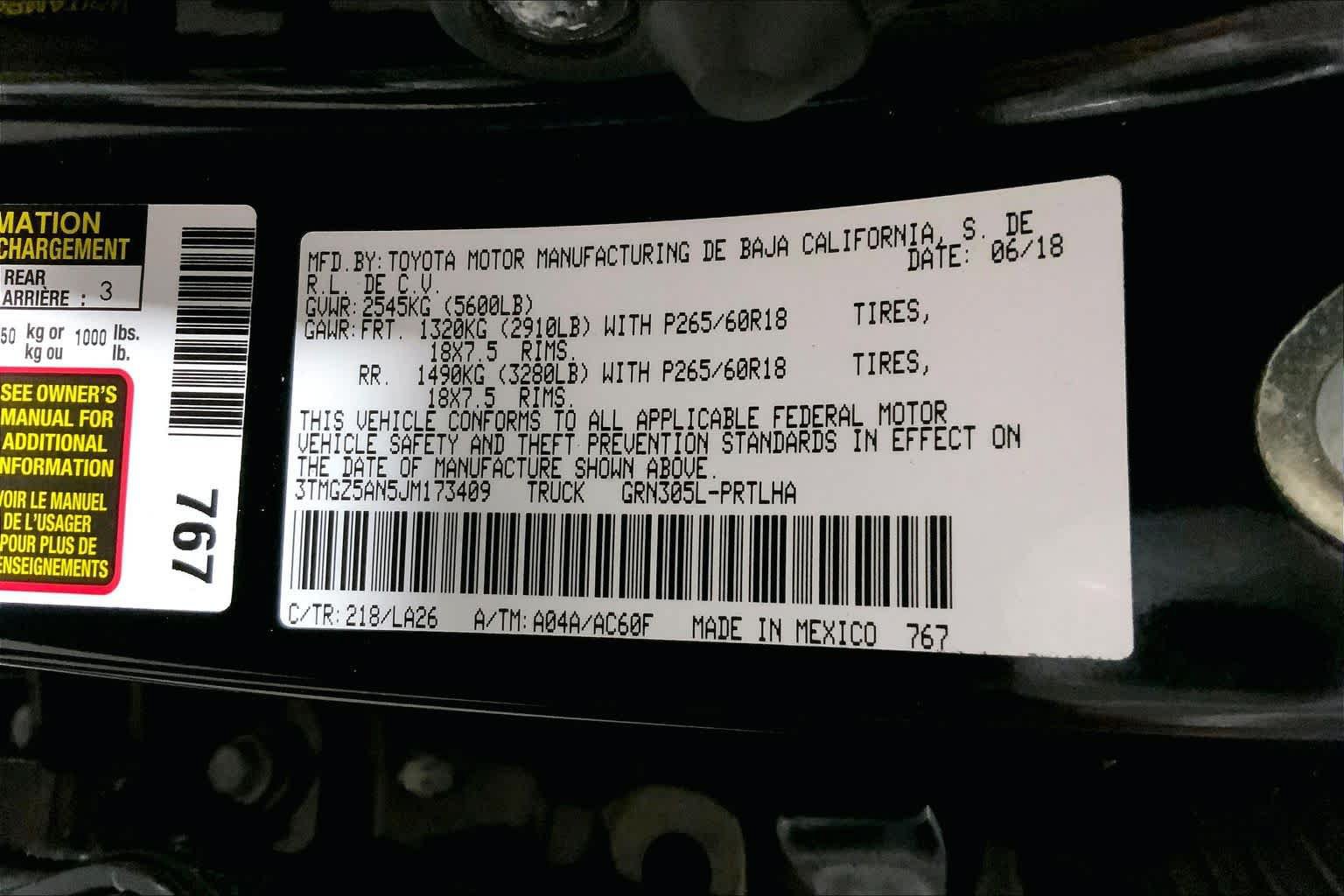 Used 2018 Toyota Tacoma Limited AWD/4WD image 37