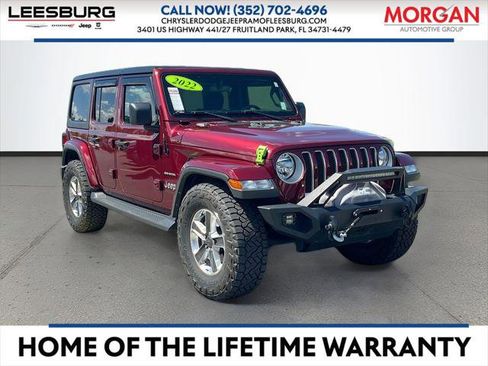 Certified 2022 Jeep Wrangler Unlimited Sahara w/ Cold Weather Group AWD/4WD image 1