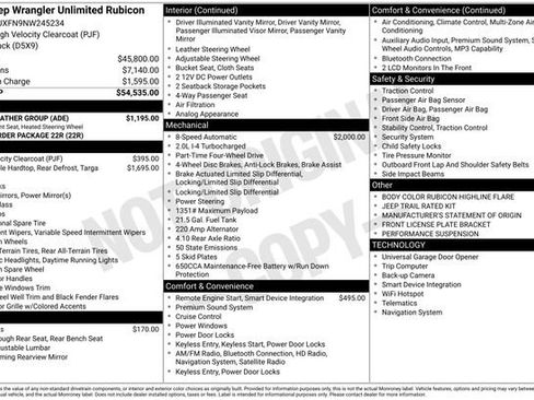 Used 2022 Jeep Wrangler Unlimited Rubicon w/ Cold Weather Group image 37