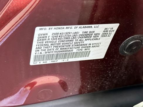 Used 2019 Honda Passport Sport image 33