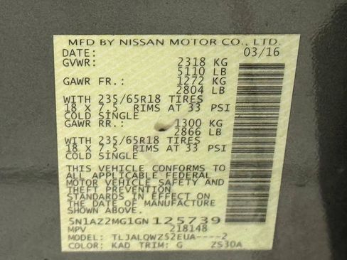 Used 2016 Nissan Murano SV image 40