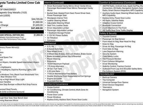 Used 2021 Toyota Tundra Limited w/ Nightshade Special Edition image 1