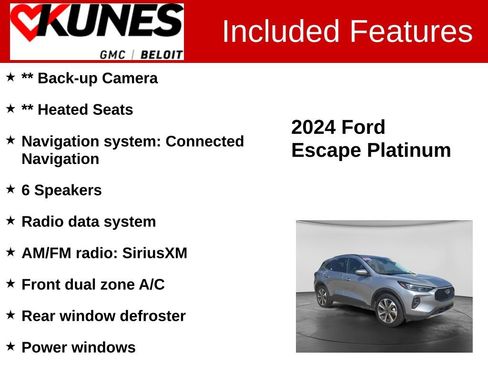 Used 2024 Ford Escape Platinum AWD/4WD image 2