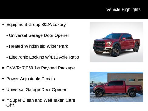 Used 2020 Ford F150 Raptor w/ Equipment Group 802A Luxury image 26