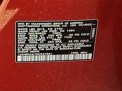Used 2022 Volkswagen Atlas SE image 24