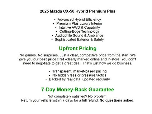 Used 2025 MAZDA CX-50 2.5 Hybrid w/ Premium Plus Pkg AWD/4WD image 2