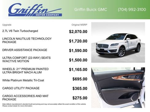 Used 2019 Lincoln Nautilus Reserve AWD/4WD image 6