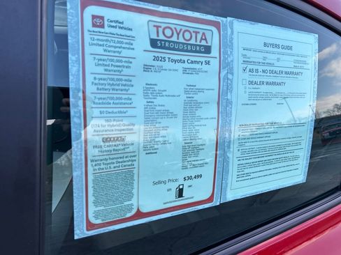 Certified 2025 Toyota Camry SE w/ Convenience Package image 25